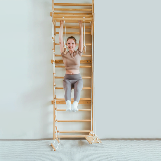 Betula Swedish Wall Ladder & Indoor Wooden Climber for Kids – Home Gym Playset